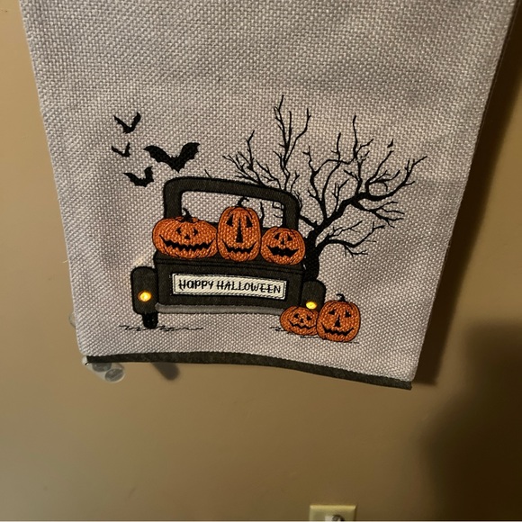 Halloween LED table runner with lights in trucks on one side! - Picture 5 of 11